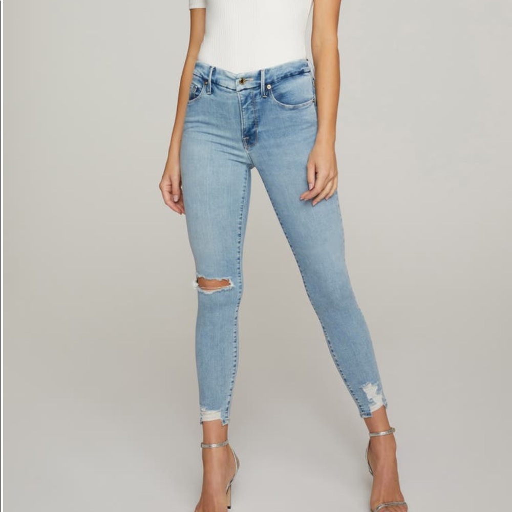 Good American Chewed Hem Skinny “good legs”